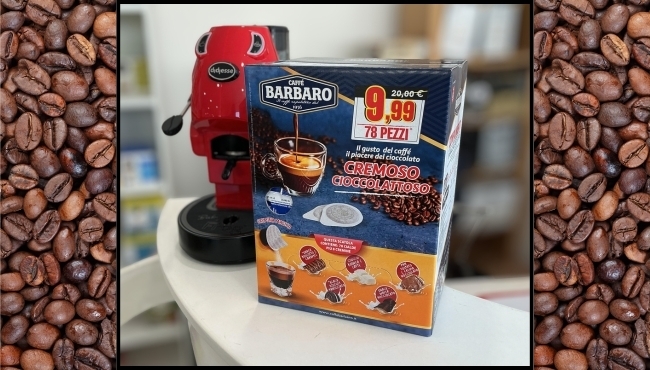 Prova una Novit� | 70 cialde Barbaro Blu + 8 Cremine assortite